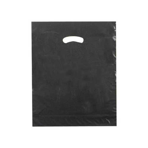 15 x 18 x 4 BLACK SUPER GLOSS PLASTIC BAGS