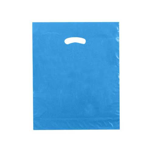 15 x 18 x 4 DARK BLUE SUPER GLOSS PLASTIC BAGS