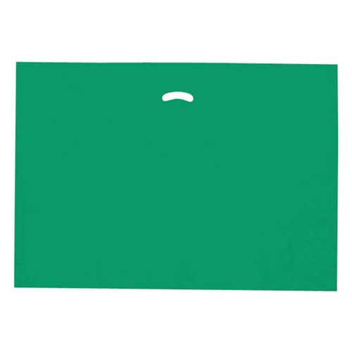 24 x 24 x 5 DARK GREEN SUPER GLOSS PLASTIC BAGS