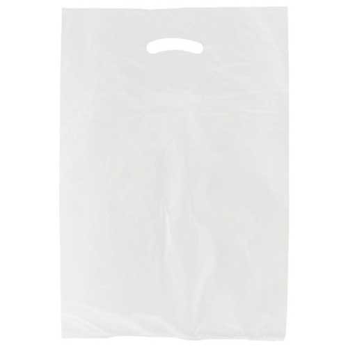 13 x 3 x 21 WHITE SATIN HIGH DENSITY PLASTIC BAGS