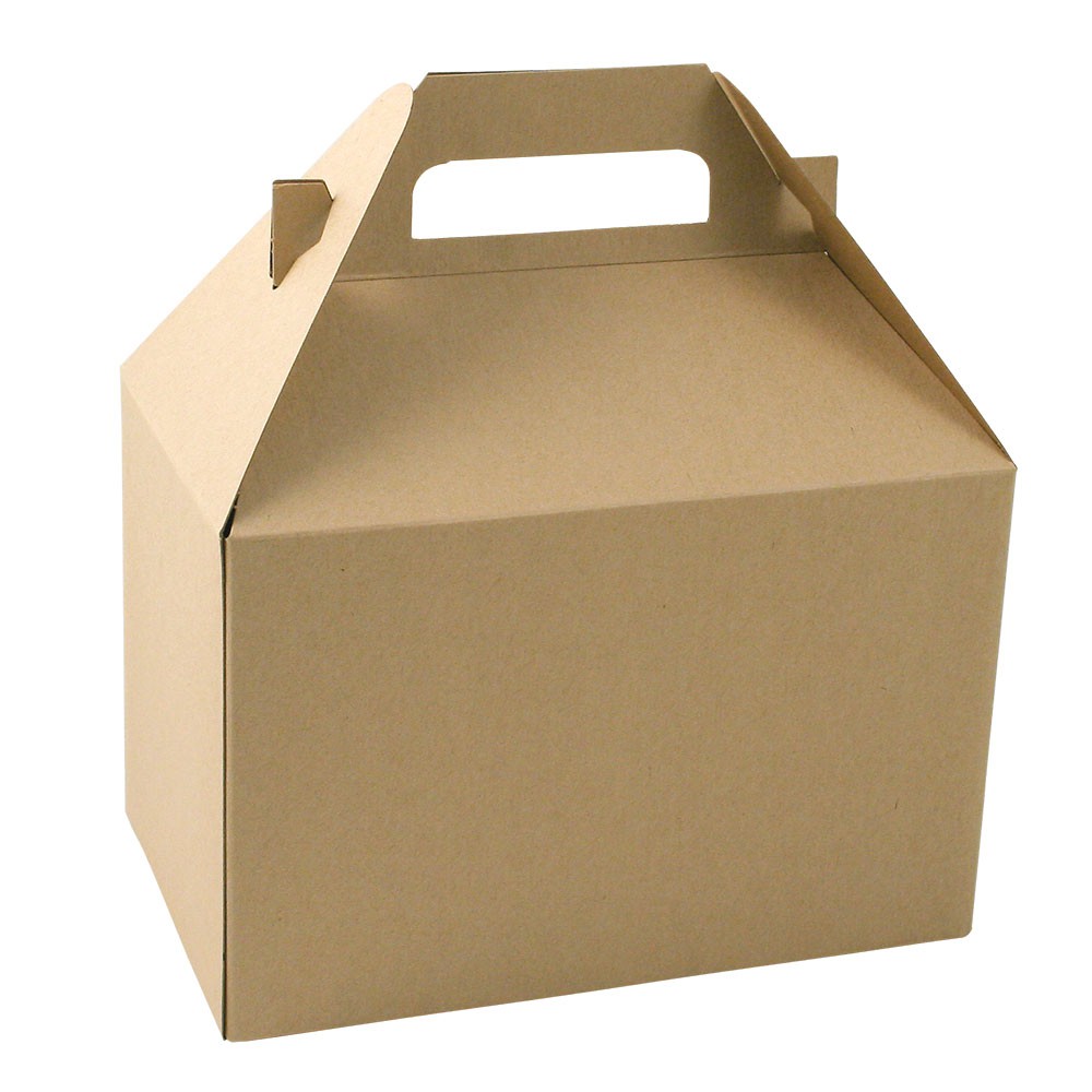 8 x 5 x 5.25 NATURAL KRAFT GABLE BOXES
