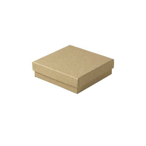 (#33) 3-1/2 x 3-1/2 x 1 NATURAL KRAFT JEWELRY BOXES