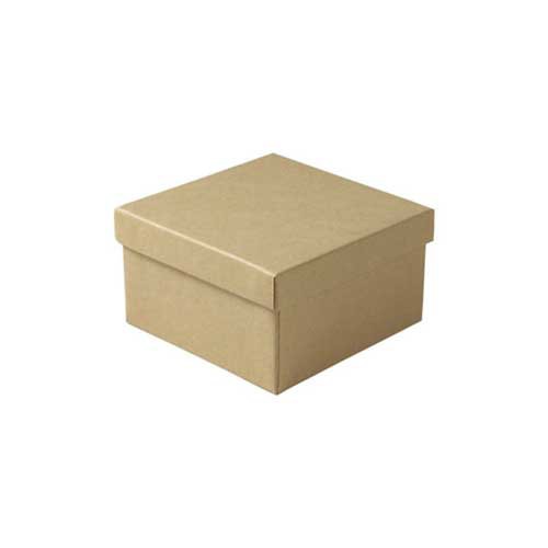(#34) 3-1/2 x 3-1/2 x 2 NATURAL KRAFT JEWELRY BOXES