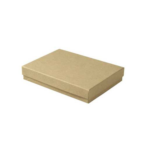 (#53) 5-1/4 x 3-3/4 x 7/8 NATURAL KRAFT JEWELRY BOXES