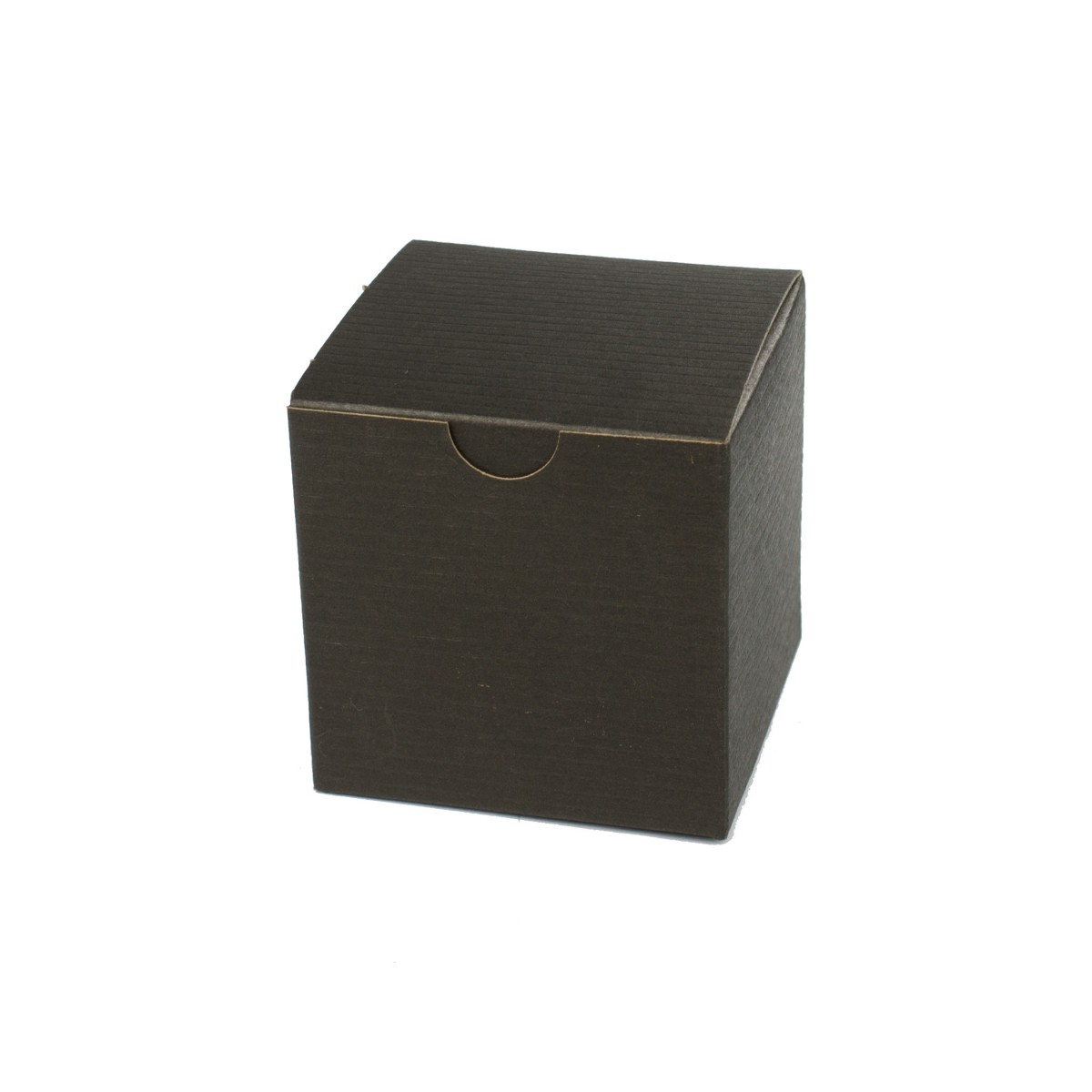3 x 3 x 3 BLACK PINSTRIPE TUCK-TOP GIFT BOXES