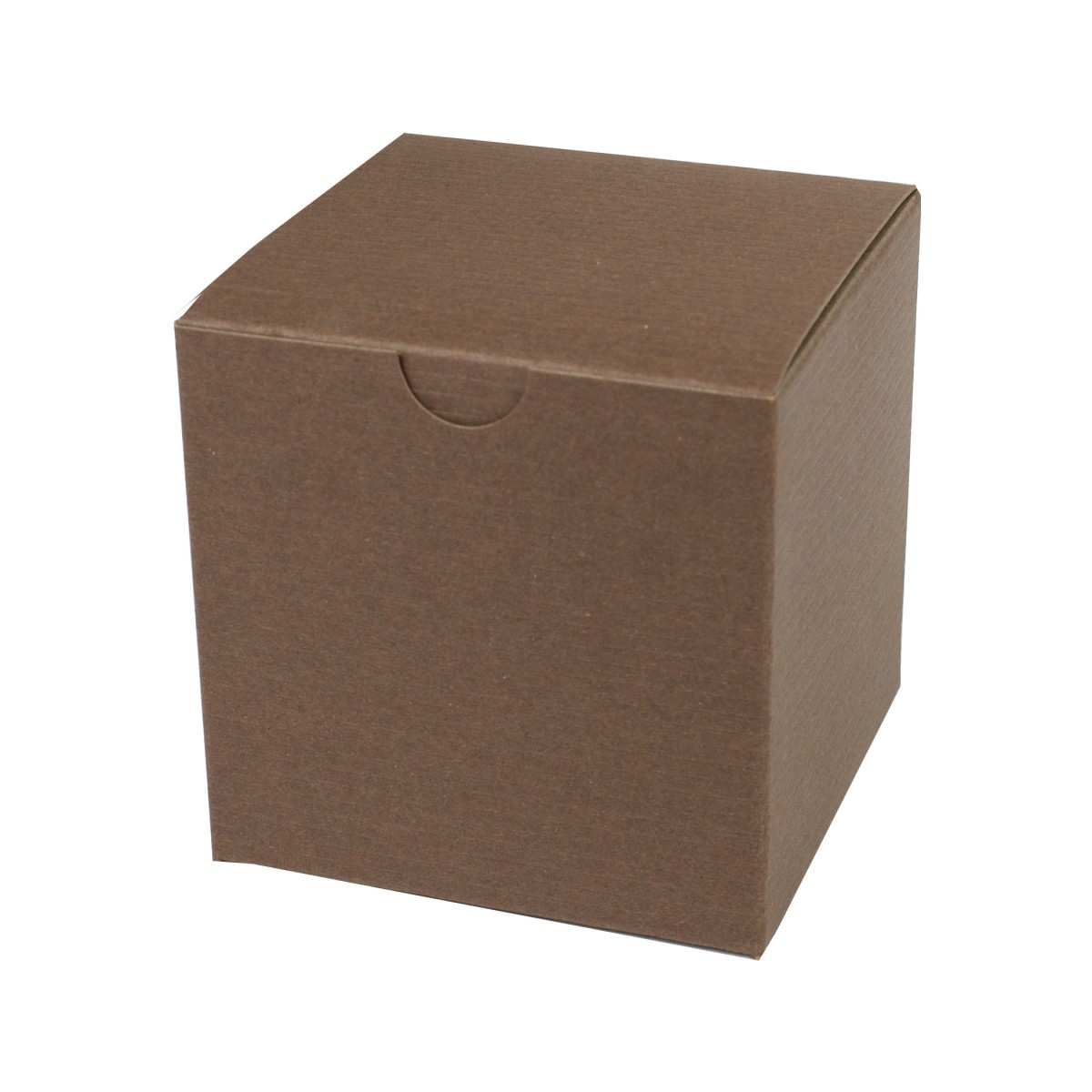 3 x 3 x 3 COCOA TINTED TUCK-TOP GIFT BOXES