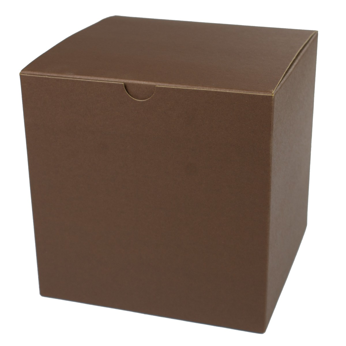 6 x 6 x 6 COCOA TINTED TUCK-TOP GIFT BOXES