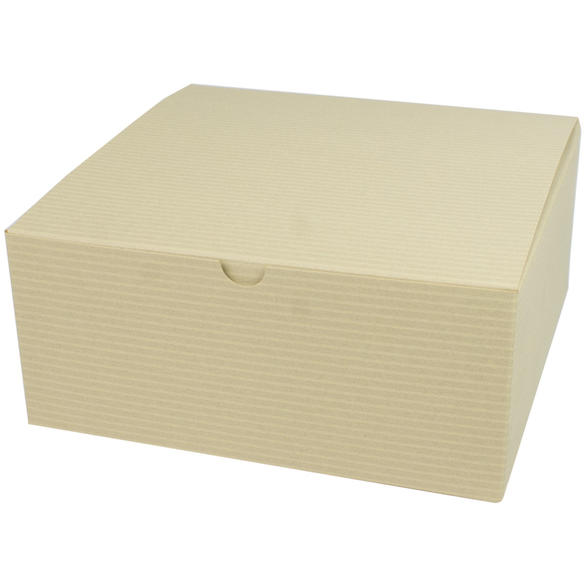 8 x 8 x 3.5 OATMEAL TINTED TUCK-TOP GIFT BOXES