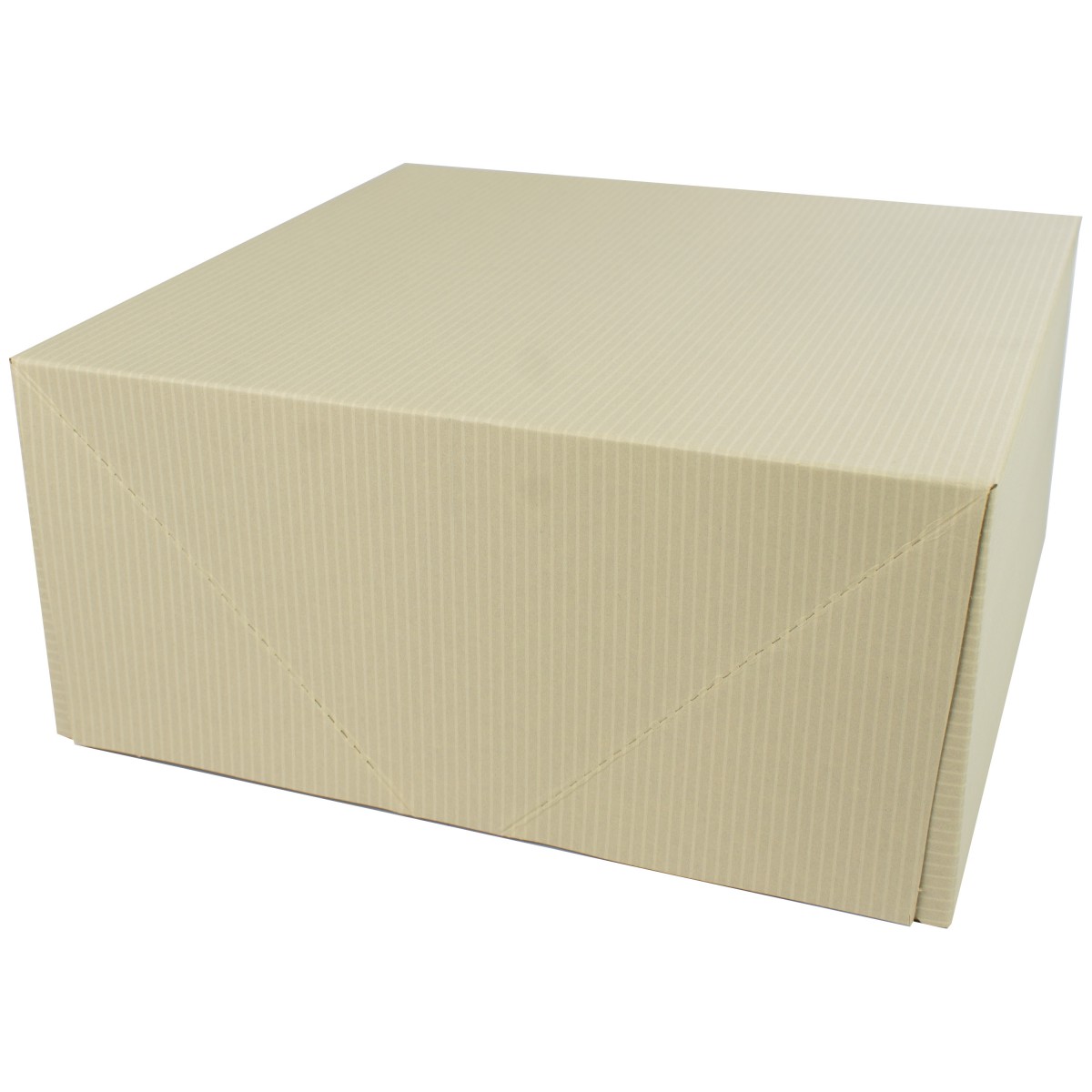 12 x 12 x 5.5 OATMEAL TINTED TWO-PIECE GIFT BOXES