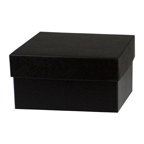 6 x 6 x 3 BLACK SWIRL HI-WALL GIFT BOX BASES