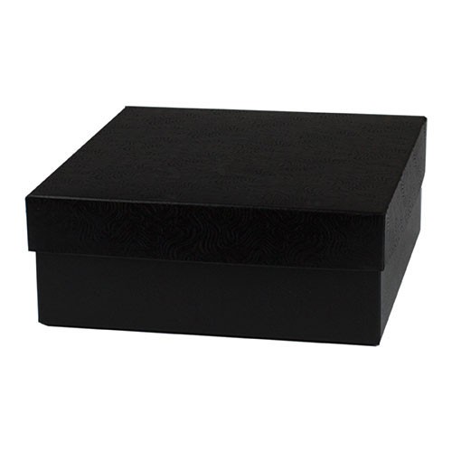 8 x 8 x 3 BLACK SWIRL HI-WALL GIFT BOX BASES