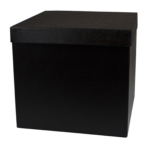 10 x 10 x 9 BLACK SWIRL HI-WALL GIFT BOX BASES