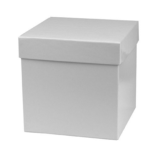White Gloss Gift Box - Red Gloss Gift Boxes 10x10x6