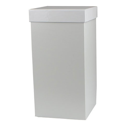 6 x 6 x 12 WHITE GLOSS HI-WALL GIFT BOX BASES