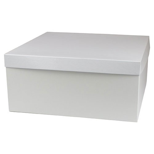 14 x 14 x 6 WHITE GLOSS HI-WALL GIFT BOX BASES