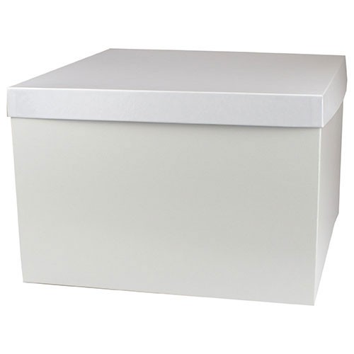 14 x 14 x 9 WHITE GLOSS HI-WALL GIFT BOX BASES