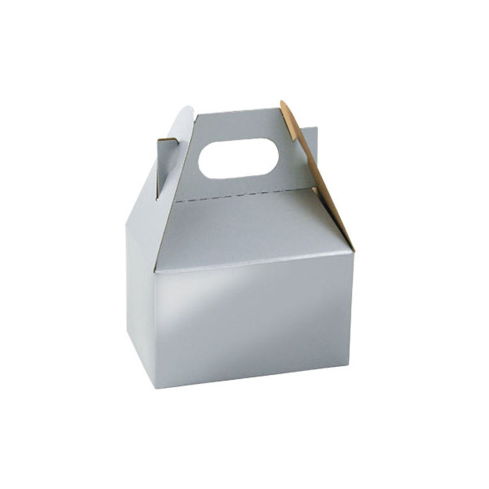 4 x 2.5 x 2.5 PLATINUM SILVER GABLE BOXES