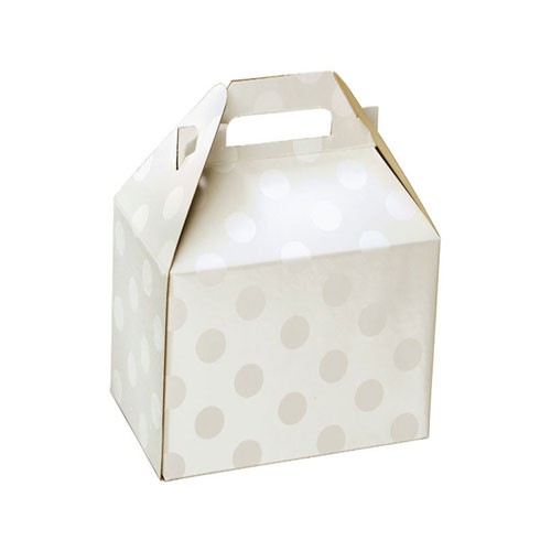 4 x 2.5 x 2.5 POLKA DOT PEARL GABLE BOXES