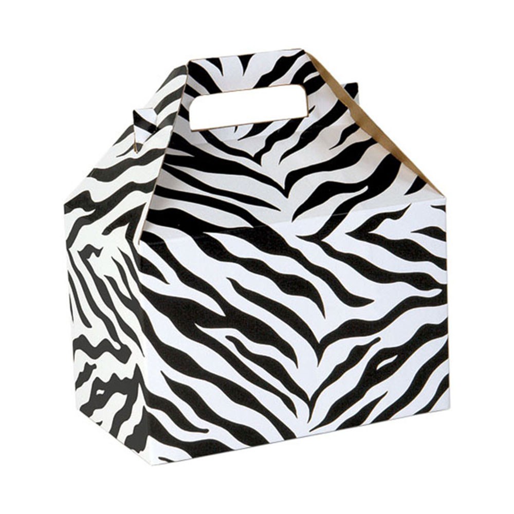 8 x 4.875 x 5.25 ZEBRA STRIPES GABLE BOXES