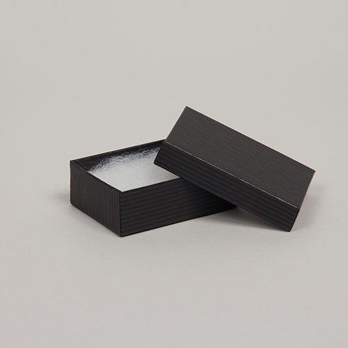 (#32) 3-1/16 x 2-1/8 x 1 BLACK PINSTRIPE JEWELRY BOXES