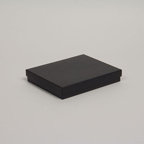 (#65) 6 x 5 x 1 BLACK PINSTRIPE JEWELRY BOXES