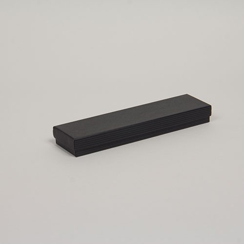 (#82A) 8 x 2 x 7/8 BLACK PINSTRIPE JEWELRY BOXES