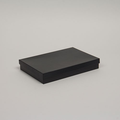 (#85) 8 x 5-1/2 x 1-1/4 BLACK PINSTRIPE JEWELRY BOXES