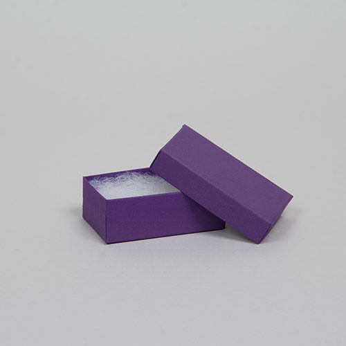 (#21) 2-1/2 x 1-1/2 x 7/8 MATTE DEEP PURPLE JEWELRY BOXES