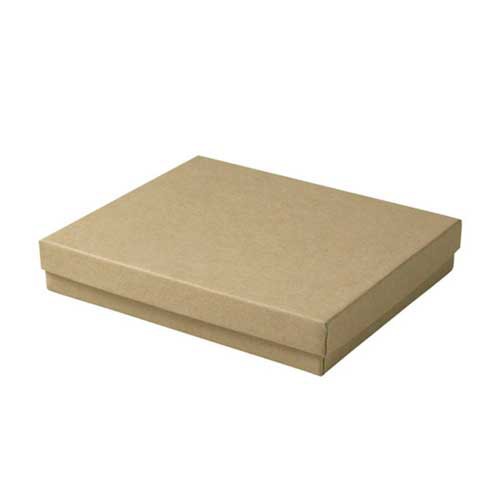 (#65) 6 x 5 x 1 NATURAL KRAFT JEWELRY BOXES