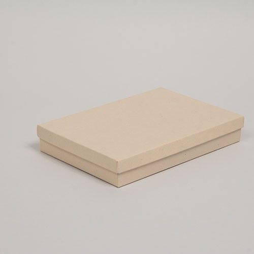 (#85) 8 x 5-1/2 x 1-1/4 OATMEAL STRIPE JEWELRY BOXES