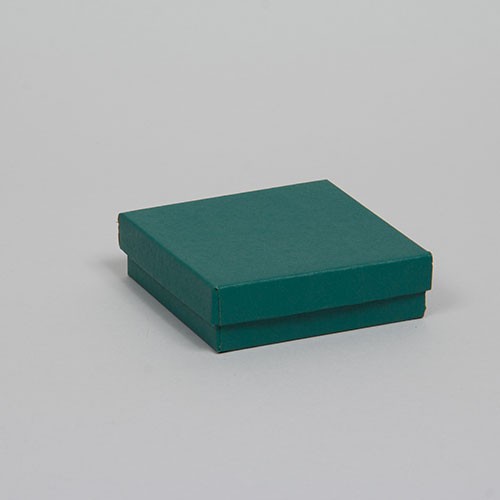 (#33) 3-1/2 x 3-1/2 x 1 MATTE TEAL JEWELRY BOXES