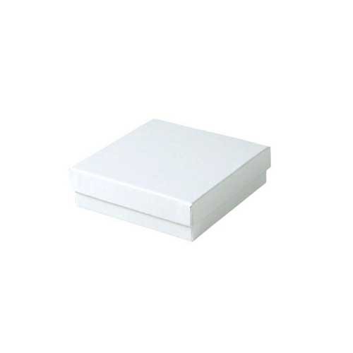 (#33) 3-1/2 x 3-1/2 x 1 WHITE GLOSS JEWELRY BOXES