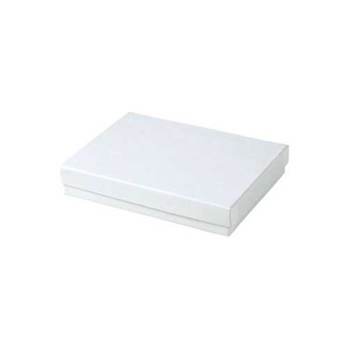 (#53) 5-1/4 x 3-3/4 x 7/8 WHITE GLOSS JEWELRY BOXES
