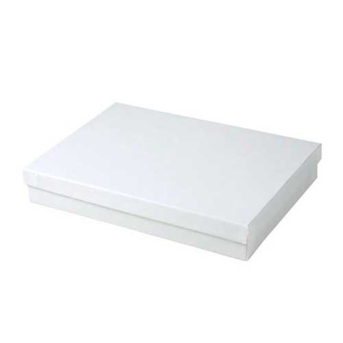 (#85) 8 x 5-1/2 x 1-1/4 WHITE GLOSS JEWELRY BOXES