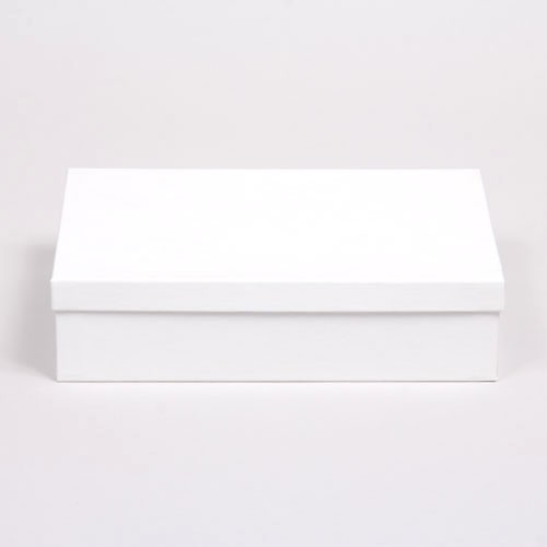 (#85D) 8 x 5-1/2 x 2 WHITE GLOSS JEWELRY BOXES