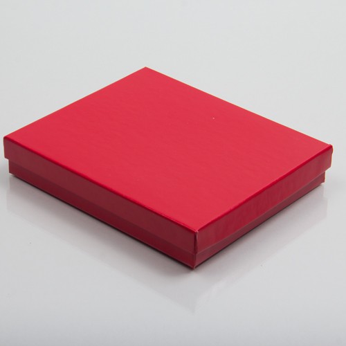 (#53) 5-1/4 x 3-3/4 x 7/8 CHERRY RED GLOSS JEWELRY BOXES
