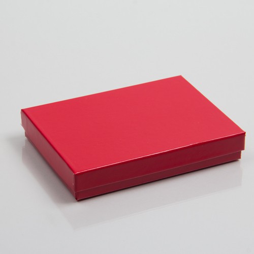 (#65) 6 x 5 x 1 CHERRY RED GLOSS JEWELRY BOXES