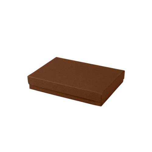 (#53) 5-1/4 x 3-3/4 x 7/8 COCOA JEWELRY BOXES