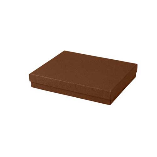 (#65) 6 x 5 x 1 COCOA JEWELRY BOXES