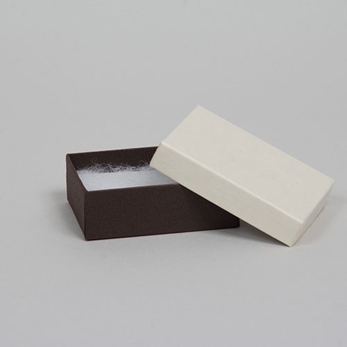 (#32) 3-1/6 x 2-1/8 x 1 COFFEE & CREAM JEWELRY BOXES