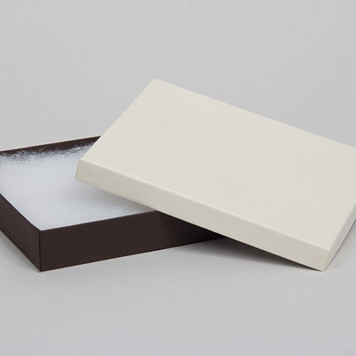 (#65) 6 x 5 x 1 COFFEE & CREAM JEWELRY BOXES