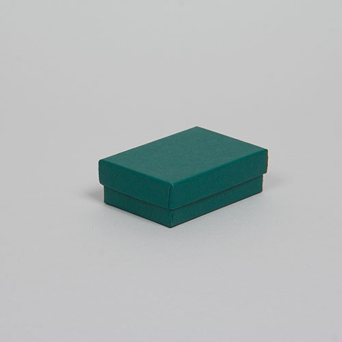 (#11) 1-3/4 x 1-1/8 x 5/8 MATTE DEEP GREEN JEWELRY BOXES