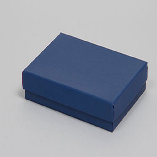 (#32) 3-1/6 x 2-1/8 x 1 MATTE NAVY BLUE JEWELRY BOXES