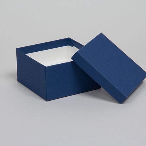 (#34) 3-1/2 x 3-1/2 x 2 MATTE NAVY BLUE JEWELRY BOXES