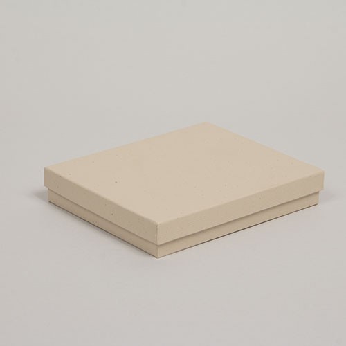 (#53) 5-1/4 x 3-3/4 x 7/8 OATMEAL STRIPE JEWELRY BOXES