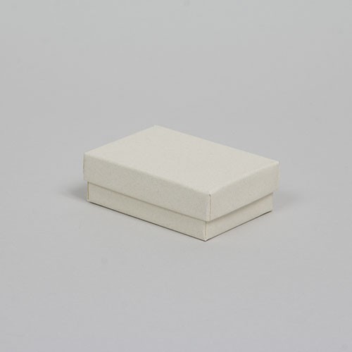 (#32) 3-1/6 x 2-1/8 x 1 MATTE WHITE SAND JEWELRY BOXES