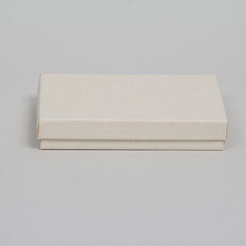 (#53) 5-1/4 x 3-3/4 x 7/8 MATTE WHITE SAND JEWELRY BOXES