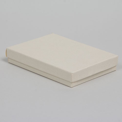 (#65) 6 x 5 x 1 MATTE WHITE SAND JEWELRY BOXES