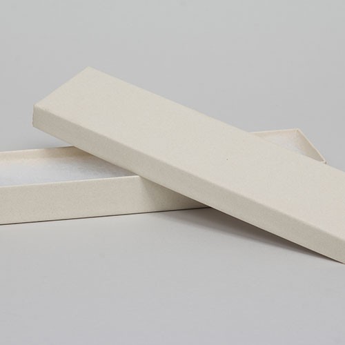 (#82A) 8 x 2 x 7/8 MATTE WHITE SAND JEWELRY BOXES