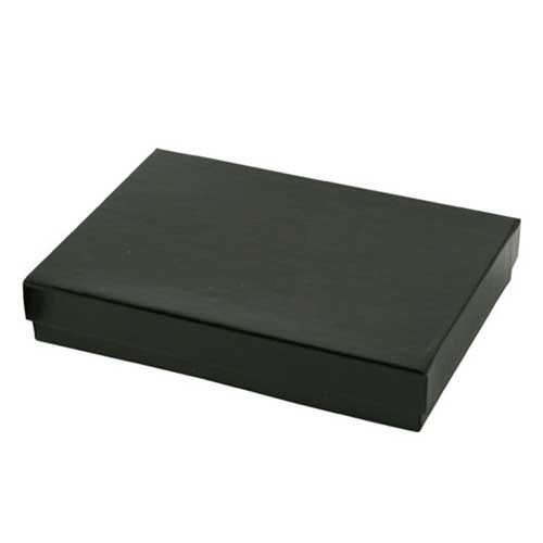 (#53) 5-1/4 x 3-3/4 x 7/8 BLACK GLOSS JEWELRY BOXES